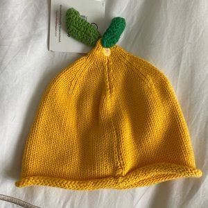 Hanna Andersson knit baby cap - lemon 🍋